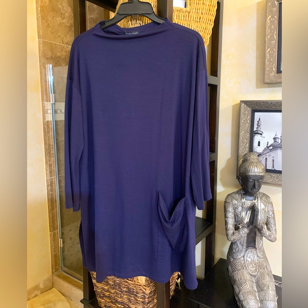 Eileen fisher NWT Jersey funnel neck tunic/ dress